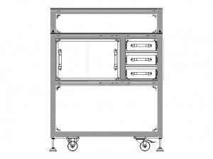 T-Slot Profile Workstations for MOD800W MOD900W MOD1000W 3D Модель