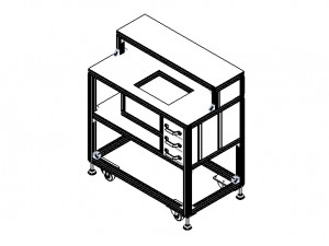 T-Slot Profile Workstations for MOD800W MOD900W MOD1000W 3D Модель