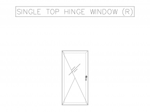 2D Casement Windows Top View 3Dモデル
