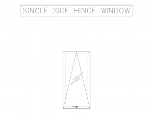 2D Casement Windows Top View 3Dモデル