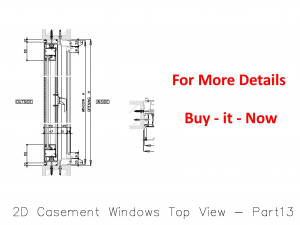 2D Casement Windows Top View 3Dモデル