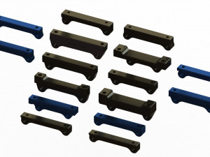 Aluminium Brake Caliper Adapter Bracket for Various Models 3D 模型