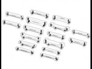 Aluminium Brake Caliper Adapter Bracket for Various Models 3D Model