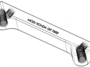 Aluminium Brake Caliper Adapter Bracket for Various Models 3D Model