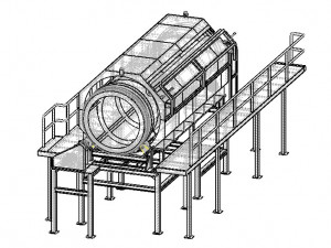 HEAVY DUTY TROMMEL SCREEN Modelo 3D
