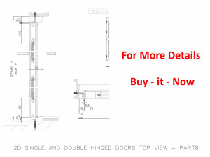 2D SINGLE AND DOUBLE HINGED DOORS TOP VIEW 3D 模型