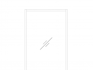 2D FIX WINDOW JOINT MULLION AND TRANSOMS TOP VIEW 3D Model