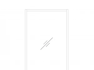 2D FIX WINDOW JOINT MULLION AND TRANSOMS TOP VIEW 3D Model