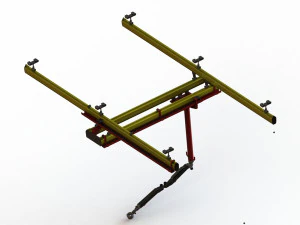 Brazos de asistencia de elevaci&oacute;n Serie 4 con sistema de gr&uacute;a ligero Modelo 3D