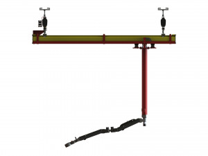 Lift Assistance Arms Series 4 with Lightweight Crane System Modelo 3D