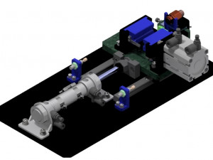 Tension Test Machine of Brass Truck Fittings 3D Model