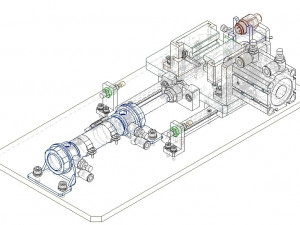 Tension Test Machine of Brass Truck Fittings 3D Model