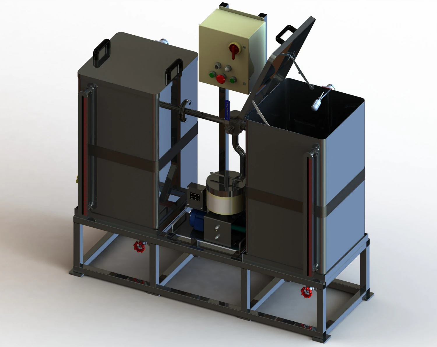 Oil Filter Machine - Rust Preventive 3D Model .c4d .max .obj .3ds .fbx .stl .blend 