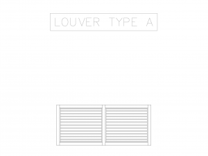 2D Aluminum Louver Top View Modelo 3D