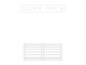 2D Aluminum Louver Top View Modelo 3D
