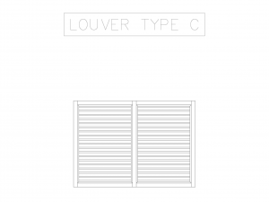 2D Aluminum Louver Top View Modelo 3D