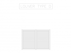 2D Aluminum Louver Top View Modelo 3D