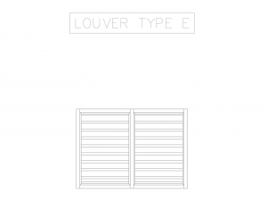 2D Aluminum Louver Top View Modelo 3D
