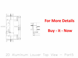 2D Aluminum Louver Top View Modelo 3D