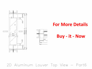 2D Aluminum Louver Top View Modelo 3D