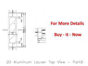 2D Aluminum Louver Top View Modelo 3D