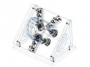 Checking Fixture Jig CF for Auto Parts M01 3D-Modell