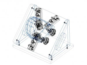 Checking Fixture Jig CF for Auto Parts M01 3D Model