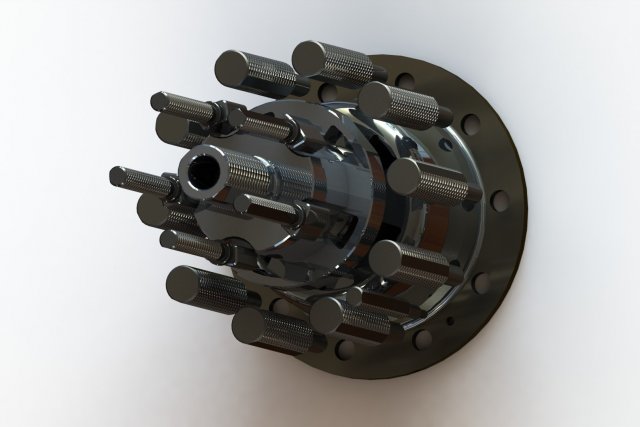 Hole Position Checking Gauges of Differential Case Model 3D .c4d .max .obj .3ds .fbx .stl .blend 