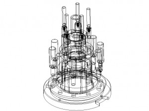 Hole Position Checking Gauges of Differential Case Model 3D