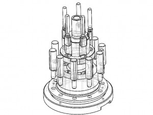 Hole Position Checking Gauges of Differential Case Model 3D