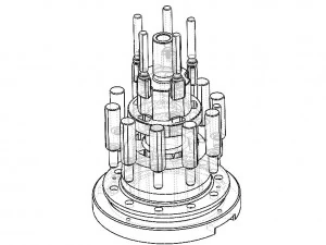 Indicatori di controllo della posizione dei fori della scatola del differenziale Modello 3D