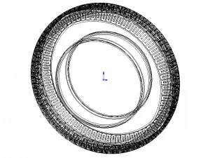 Highway Trailer Tyre 10 Inches 3D Model