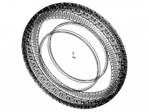 Highway Trailer Tyre 10 Inches 3D Model