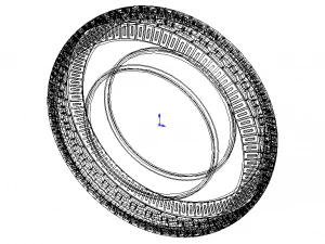 Highway Trailer Tyre 10 Inches 3D Model
