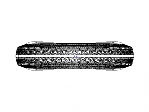 Highway Trailer Tyre 10 Inches 3D Model