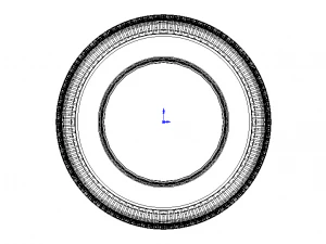Highway Trailer Tyre 10 Inches 3D Model
