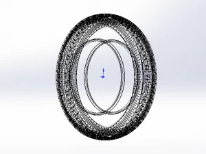 Highway Trailer Tyre 10 Inches 3D Model