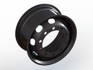 Heavy Truck Steel Wheel Rim 315 80R225 3D मॉडल