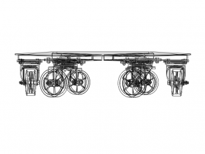 Hex Platform Trolley Base Only Modèle 3D