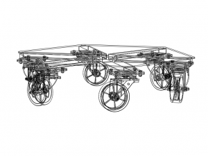 Hex Platform Trolley Base Only Modèle 3D