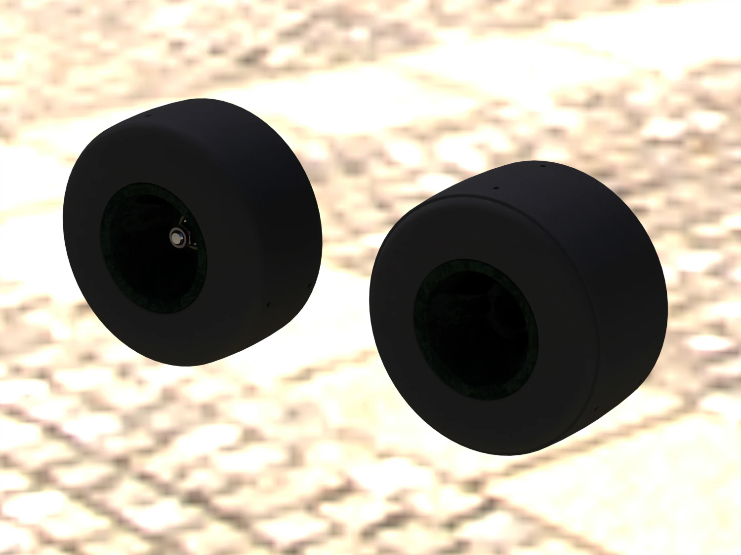 Standard Karting Front and Rear Wheel 3D Model .c4d .max .obj .3ds .fbx .stl .blend