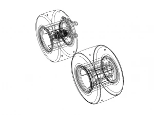 Standard Karting Front and Rear Wheel 3D Model