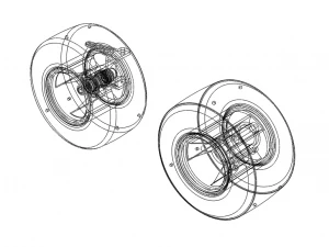 Standard Karting Front and Rear Wheel 3D Model