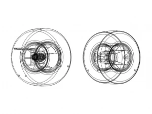 Standard Karting Front and Rear Wheel 3D Model
