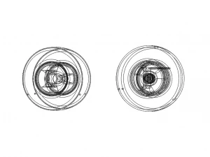 Standard Karting Front and Rear Wheel 3D Model