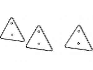 Trailer Triangle Reflectors Modelo 3D