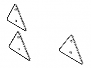 Trailer Triangle Reflectors Modelo 3D