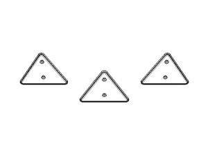 Trailer Triangle Reflectors Modelo 3D
