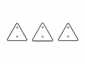 Trailer Triangle Reflectors Modelo 3D
