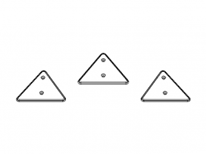 Trailer Triangle Reflectors Modelo 3D